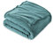 FARFALLAROSSA Kuscheldecke Flauschig 130 x 160 cm - Klein Fleecedecke Sofa Decken Couchdecke - Oeko-TEX - Super Weiche Fleecedecke als Sofaüberwurf - Wohndecke Wasser Grün