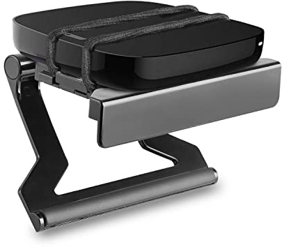 RCA Supporto TV piatto per lettore streaming – Montaggio semplice Streaming Box al televisore; Si adatta alla maggior parte dei televisori piatti; nessun montaggio richiesto, nero