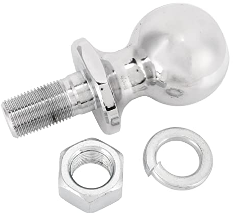 Yuecoom Anhängerkupplungskugel, 1 7/8 Zoll Durchmesser Chrom-Sechskantmutter-Kupplungskugel, ATV, UTV, Rasentraktor-Kupplungskugel, 2.000 lbs, 5/8 x 1-3/4-Zoll-Schaft