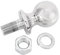 Yuecoom Anhängerkupplungskugel, 1 7/8 Zoll Durchmesser Chrom-Sechskantmutter-Kupplungskugel, ATV, UTV, Rasentraktor-Kupplungskugel, 2.000 lbs, 5/8 x 1-3/4-Zoll-Schaft