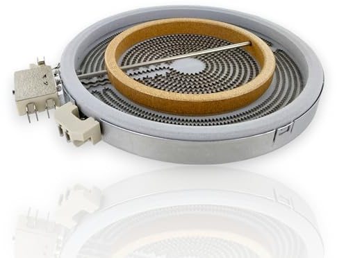 DL-pro Zweikreis Strahlheizkörper 210/135mm 2200/1000W 230V für EGO 10.51213.432 1051213432 für Bosch Siemens 356337 00356337 Heizkörper für Glaskeramikkochfeld