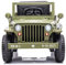 BC BABY COCHES - Voiture électrique pour enfants avec télécommande Jeep Militaire, avec 2 moteurs, suspension/véhicule pour enfants 12 V avec roues en caoutchouc et siège en similicuir (vert)
