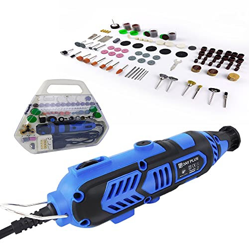 Multifunktionaler Gravierwerkzeugsatz,135w Multifunktionaler Gravurstift DIY Drehwerkzeug mit 252 Zubehörteilen, 6 Geschwindigkeiten, zum Polieren, Reinigen, Basteln, Schnitzen, Transportkoffer