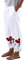 Damen High Waist Leinenhose Sommer Baggy 7/8 Lose Leinen Baumwolle Hose für Frauen Sommerhose Damen Leicht Luftige Stoffhose Freizeithose Pumphose Yogahose Jogginghose Sporthose Rot3
