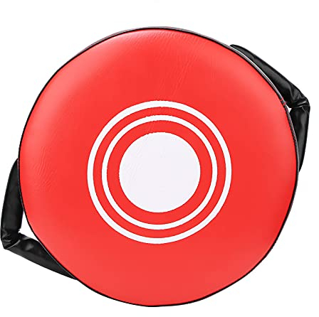 Yuecoom Coup De Pied De Boxe De Taekwondo, Boxe De Coup De Pied De Bouclier D'entraînement De Force De Concentration, équipement De Pratique De Karaté De Sanda De Cible De Coussin Rond(Rouge)