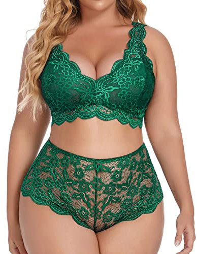 Dessous Set Sexy Damen，Lingerie Unterwäsche BH Und Slip Push Up Spitze Rot Reizwäsche Erotick Dessouse V Ausschnitt Wäsche Hohe Taille Strapsen Dessous Set String Tanga Mesh Sexy Outfit Nachthemd