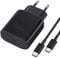 45W USB C Schnellladekabel und Schnellladegerät Ladegerät für Samsung Galaxy S25/S24/S23/S22/S21/S20/Note20/S10/S9/A73/A53/Tab S8 with 2M Kabel, Nanaisse USBC Ladekabel Netzteile Adapter Ladestecker