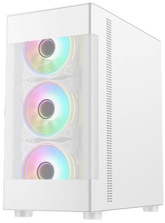 OCHW Zephyr White Ultra Fast Gaming PC Desktop Computer AMD Ryzen 3 3200G 4.0Ghz Quad Core ATI Radeon HD Vega 8 Graphics USB 3.0 240GB SSD 32GB DDR4 Wifi Windows 11 Pro