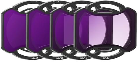 ZLYLVRC ND-Filter-Set, kompatibel mit DJI Avata 2 Drohnenfilter ND8, ND16, ND32, ND64 Objektivfilter, Drohnenzubehör, 4 Stück