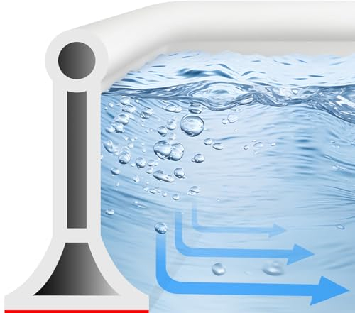 2M Wet Room Floor Water Barrier, Wet Room Floor Barrier, Silicone Curved Groove Shower Door Water Dam, Self-Adhesive Sealing Strip for Kitchen Sink, Bathroom Floor, Shower Tray (T Shape,White)