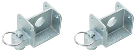 LOADCARE PalettenStop, Aluminiumprofil 50 x 50 mm, Sperrbalkenzapfen 19 mm, Airlineschienen-kompatibel, verhindert Palettenverrutschen im Laderaum (2X Palettenstop)