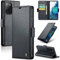 Rerzoiro Handyhülle für Samsung Galaxy S20 FE Hülle, Premium PU Leder Klapphülle RFID Schutzhülle Magnet Kartenfach Standfunktion Flip Wallet Tasche Case Kompatibel Samsung S20 FE, Schwarz