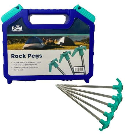 Royal Leisure Tent Awning 20 Rock Pegs In Case
