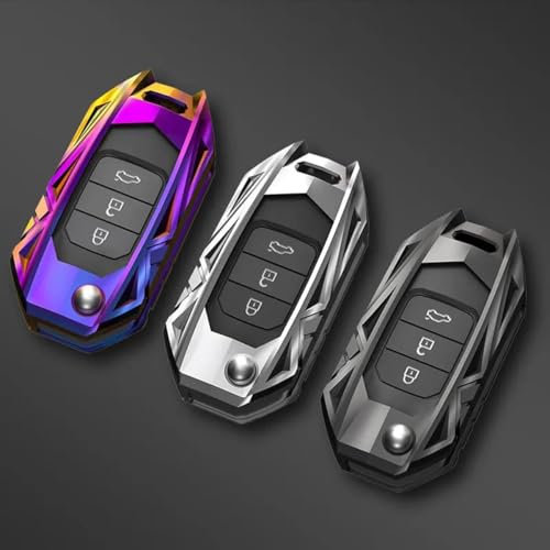 ZLxsmy Coque de clé de Voiture avec Honda Civic 2016-2019，avec Porte-clés en TPU Souple 3 Boutons