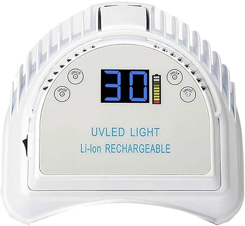 Wireless Rechargeable Uv Led Nail Curing Lamp with Built-in Lithium Battery - 64W Cordless Gel Light for Nails, Fast Nail Dryer UV Lamp