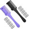 2 Stück Haarschneider Kamm Effilierer Effiliermesser, Kämme zum Ausdünnen Spliss Entferner Haare Schneiden, Double Sided Hair Schneiden Trimmer mit 10 Ersatzklingen, für Erwachsene Kinder Haarschnitt