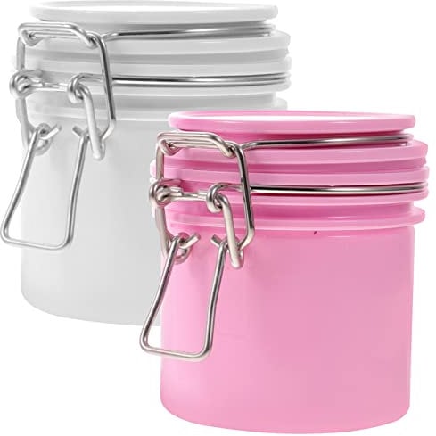 Ipetboom Lash Glue Storage Jars Duo Eyelash Glue Containers Leakproof Fresh Storage Compact for Travel