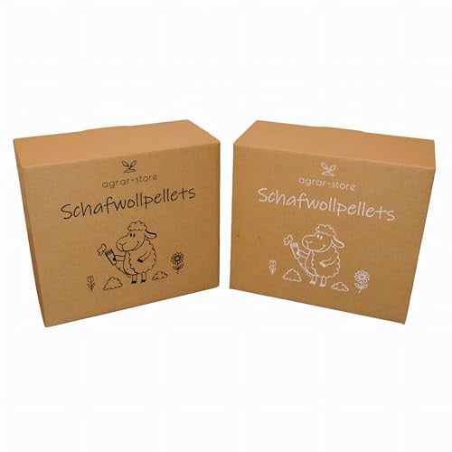agrar-store | Mixpaket Schafwollpellets + Schafmixpellets | Langzeitdünger Schafwolle 2-10Kg (10Kg)