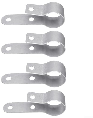 4 Stück Auspuff-P-Clip für Luft, Diesel, Standheizung, Edelstahl-Befestigungsclips für Eberspacher und Installationen (4 Stück)