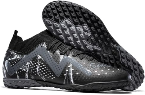 DASHANGYAN Unisex Fußballschuhe TF Indoor/Künstlicher Rasen - Mittlere Sohle mit Schnürung Fußballstiefel mit Leicht atmungsaktivem Mesh