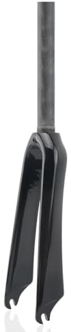 HZXQCVB 14/16/18/20/22IN Carbon Fiber Rigid Fork For BMX/Folding Bike C Brake Quick Release 74/100mm Bike Front Fork 28.6mm 1-1/8 Straight Steerer(Gloss Black,16in-100mm)