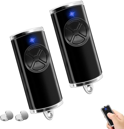 868,3 BSMHz 2 PCS Télécommande pour Hormann HSE4 BS avec 4 Fonctions de Boutons, Bip Portail Porte De Garage Compatible avec HSE2-868-BS, HSE-4-868-BS, HS4-868-BS, HS1-868-BS, HSS4-868-BS, HSP4-868-BS