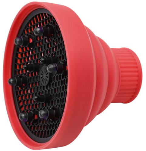 HOMSFOU Dryer Time-saving Use Attachment Hair Wavy Silicone Diffuser for, Universal Foldable Styling Accessory and Suitable for Salon and Home