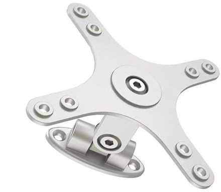 PIEXANGH Screen Mounting Adapter Plate Wall Mount Bracket Supports 100x100 75x75 for Desktop Screen Stand 360degree Rorate Desktop Stand