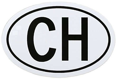 Schweiz CH Aufkleber Schild 13,5 x 9 cm Aufkleber