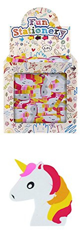 Henbrandt 1x Unicorn Eraser Novelty Rubber Set for Party Bag Fillers Lucky Dip Class Gifts Stationery Supplies Kids Stationery for Girls and Boys.
