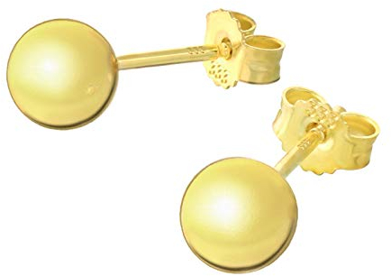 NKlaus Paar 6mm Kugel Ohrstecker 8 Karat 333 Gold gelbgold glanz Damen Stecker Ohrringe 9064