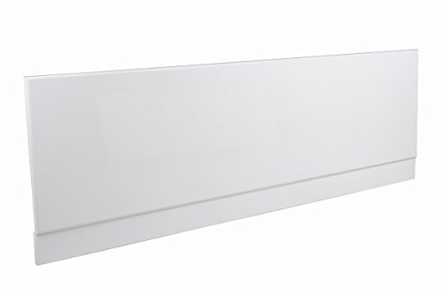 NRG Gloss White 1800mm Moisture Resistant Wood MDF Front Bath Panel for Bathroom Soaking Bathtub