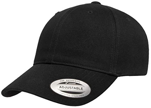 Yupoong Unisex Yp Classics Ecowash Dad Cap Verschluss, Schwarz, Einheitsgröße