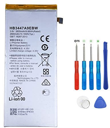 SwarKing Ersatz Akku HB3447A9EBW Kompatibel mit Huawei P8 GRA-L09 GRA-UL00 GRA-UL10 with Toolkit