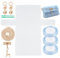 CHGCRAFT Kunststoff Mesh Canvas Sheet Kit, Plastic Canvas Kreuzstich Stoff Kunststoff Kreuzstich Baumwolle Stoff für Basteln DIY Stickerei Garn Strick Häkelprojekte, 36x39.5cm