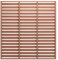 vidaXL Zaunelemente Ohne Posten Gartenzaun Schmuckzaun Zaunfeld Zaun Zaunpaneel Lamellenzaun Sichtschutzzaun Windschutz WPC 180x180cm Braun
