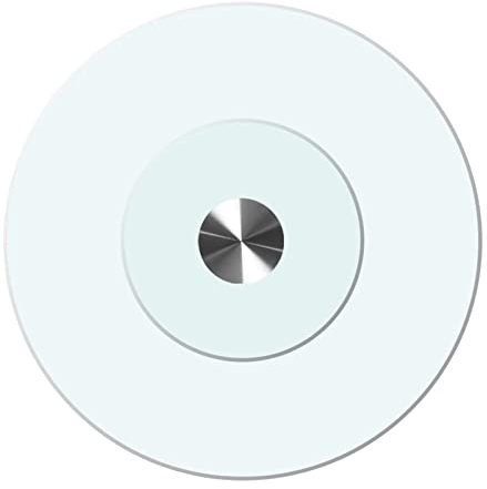 LIGUOYI Glasplatte Rund Glass, Runde Tischplatte Aus Gehärtetem Transparent Glass, Schützen Table Top, Glasscheibe Tischplatte for Küche Esstisch, Drehbar Drehteller Gleichgewicht Stabil