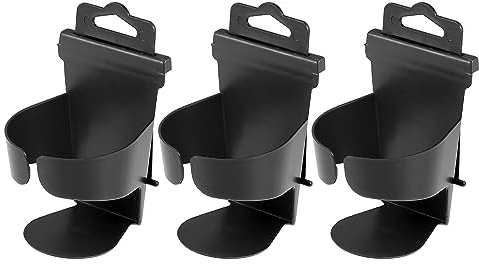 X AUTOHAUX 3pcs Black Car Cup Holder Stand for Cars Door Window Adjustable Hook