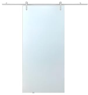 Venta-unica - Puerta corredera con sistema de aplique CLEAVER - 205x93 cm - Cristal templado