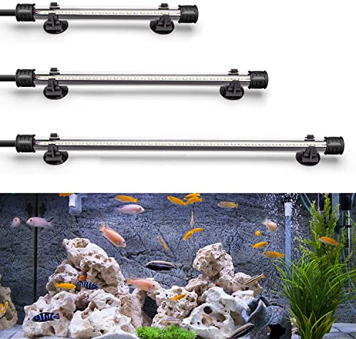 Nobleza - Luce LED Impermeabile per Acquario, per Vasca, Luce Impermeabile delle Piante dell'Acquario, di Diverse Tensioni e Lunghezze(1.5W 30cm, Luce Bianca)