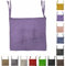 Cuscini con Lacci Coprisedia Imbottito Cuscino Sedia Cucina da Interno o Esterno Spessore 6 cm Misura 40x40 cm Tinta Unita Made in Italy (40X40, LILLA, 2)