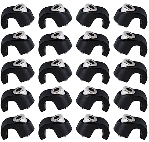 20x Moutain Bici Forcella Freno Cavo 5.5mm Morsetti Alloggiamento Forcella Bici Freno Guide Cavo Forcella Anteriore A Forma di C Fibbie Fisse