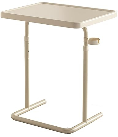 Estante De Almacenamiento Para Robot De Limpieza, Mesa Auxiliar Con Altura Ajustable Y Compartimento De Almacenamiento Abierto, Mesa Auxiliar Para Sofá Para Sala De Estar Y Dormitorio ( Color : Beige