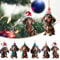 Christmas Ornaments Hanging Christmas Tree Decorations Acrylic 2D Plane Dachshund Dog Small Christmas Ornaments for the Home
