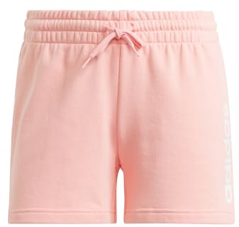 Adidas Damen Essentials Linear French Terry Shorts, Semi Pink Spark, S