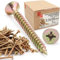 LUN FIX Vite universale, 3,5 x 50 mm, 1 kg (500 pezzi), testa piatta, viti per legno, zincate, viti multiuso, viti a croce