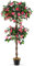 COSTWAY Albero di Buganvillea Artificiale 140 CM, Pianta Finta con 252 Fiori, 630 Foglie e Tronco in Legno Reale, Piante Artificiali in Vaso per Decorazione di Casa e Ufficio