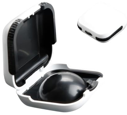 Tabanzhe Hearing Aid Case - Waterproof Storage Box with High Elastic Silicone Air Cushion Ball for Hearing Aid Protection,Portable Hard Storage Organizer Hearing Aid Accessories