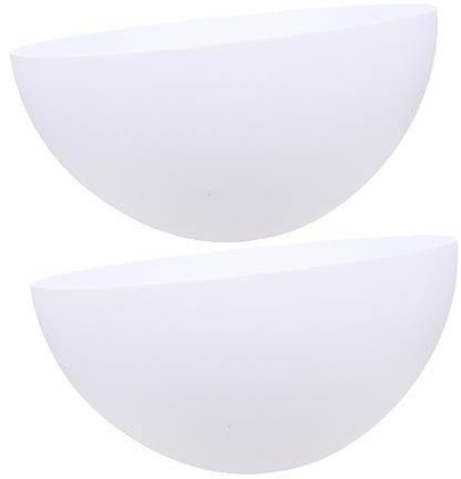 HEMOTON 2pcs Pilz Lampen Für Tisch Im Freien Licht Schatten Weiß Kunststoff Lampe Lampenschirm Für Wohnkultur