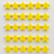 PYJLBX Magnete für Magnettafel, 30 Magnet Kühlschrankmagnete Kühlschrank Magnete Mini Magnete Klein Whiteboard Magnete Magneten Starker Halt Tafelmagnete, für Whiteboard, Pinnwand,Küche (Sterne, Gelb)